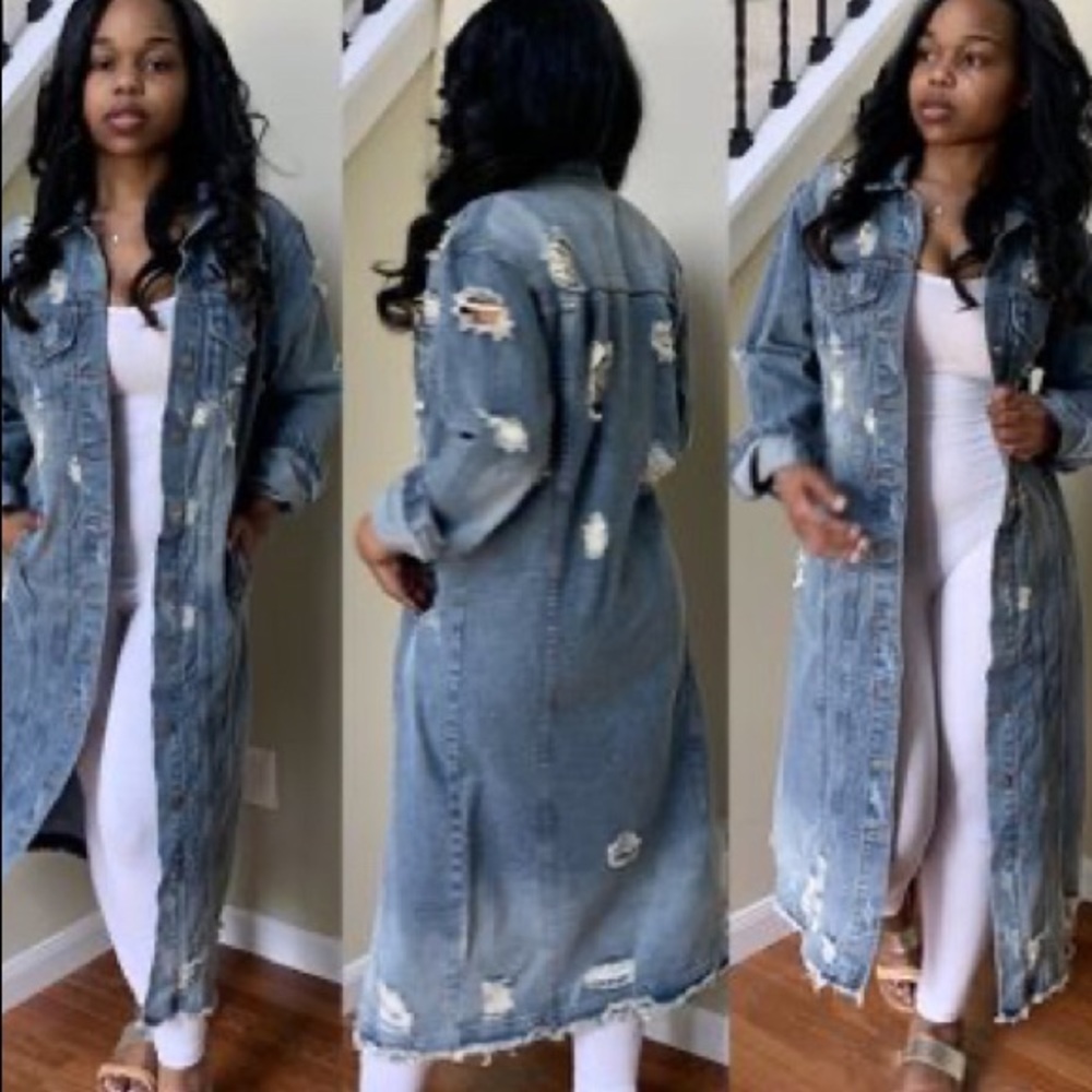 🎉Restock 🎉 Jean Jacket (long)*Price Firm*